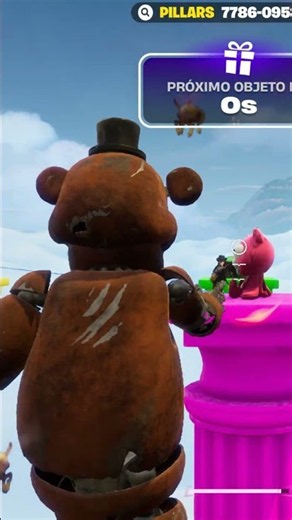 Freddy Fazbear Kills en PVP de Fortnite x Five Nights at Freddy's #shorts
