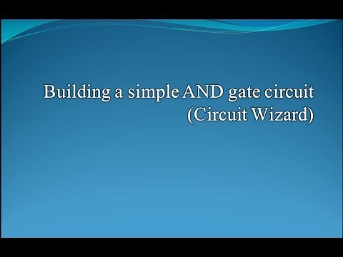 Building a Simple AND gate Circuit (Circuit Wizard)