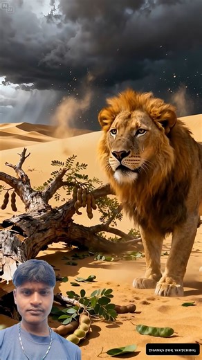 The lion watered a tamarind seed 😭 #ai​ #tamarind​ #lion​ #aistory​ #aivideo​ #popular​ #shorts​