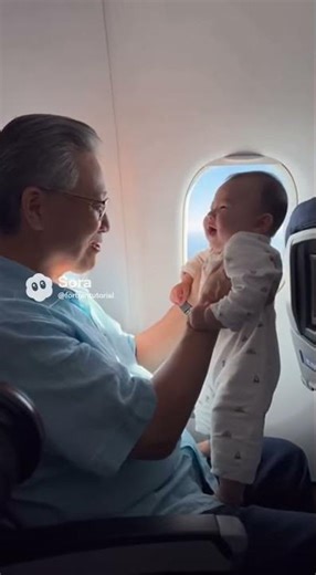 할아버지와 손자의 웃음 배틀 #sora2 #baby #ai #아기 #cute #family