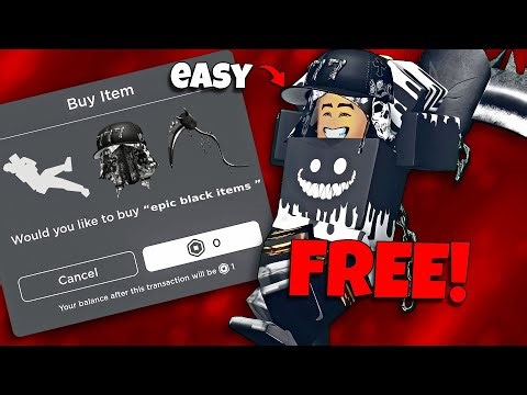 🔥 HURRY! 25+ FREE BLACK UGC Items in Roblox (FREE LIMITED EMOTE)