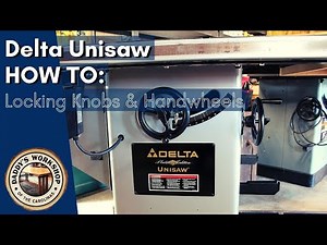 Delta Unisaw Table Saw Blade Height Handwheel Repair - 1