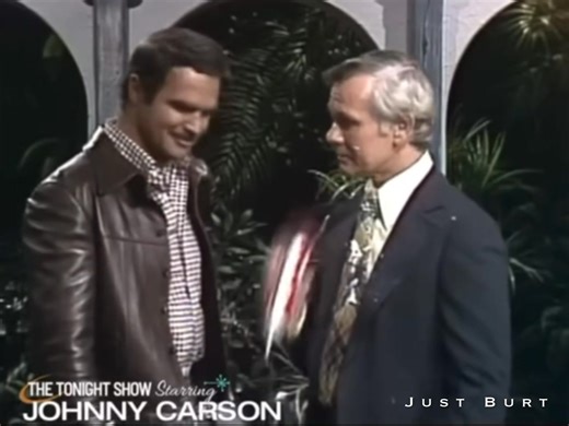 Johnny Carson, Burt Reynolds and a can of whipped cream (1974). Back when talk shows were funny. | Just Burt