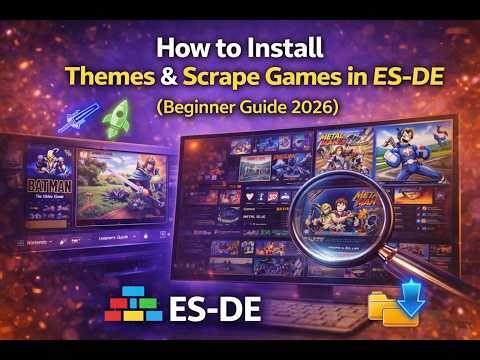 How to Install Themes & Scrape Games in ES-DE (Beginner Guide 2026)