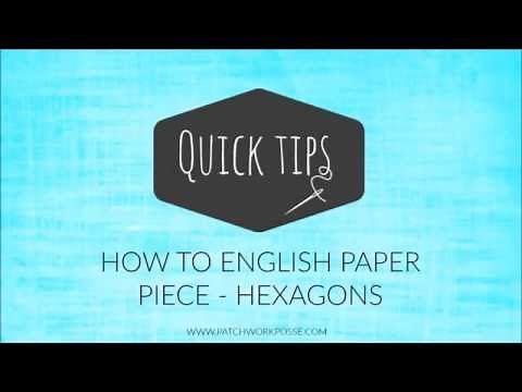 How to english paper piece