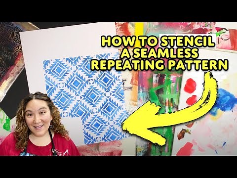 Creating a Seamless Repeating Pattern with Your Stencils