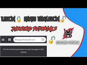 Lock and Unlock Command For Discord Bot | Discord Tutorials