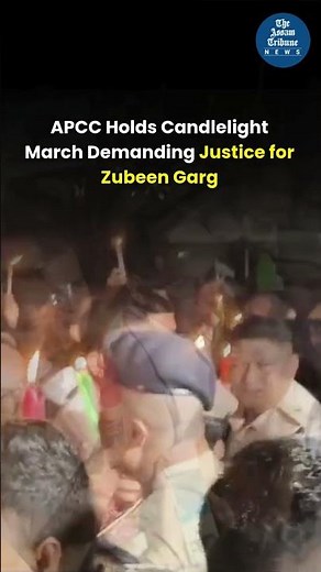 APCC Holds Candlelight March Demanding Justice for Zubeen Garg