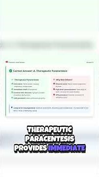 Pediatric Portal Hypertension Case: Therapeutic Paracentesis Explained in 1 Minute