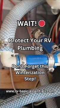 💨 RV Winterization Tip — Blow It Out Before You Freeze It! Subscribe for More!