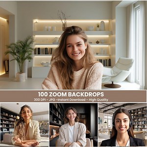 Office Shelving Zoom Background: Professional Virtual Backdrop (digital Download, 4928x3712 Pixels JPG File) - Etsy UK