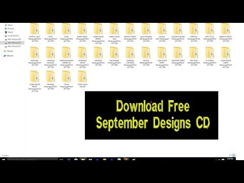How to download free September 2022 designs CD | Download latest embroidey machine design