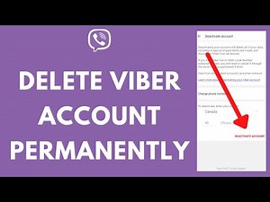 Delete Viber Account Permanently 2021