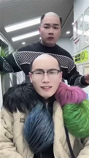 The biggest wig fail I’ve ever seen 💀 #CustomWig #tócgiảnam #tócgiả #メンズウィッグ #ウィッグ