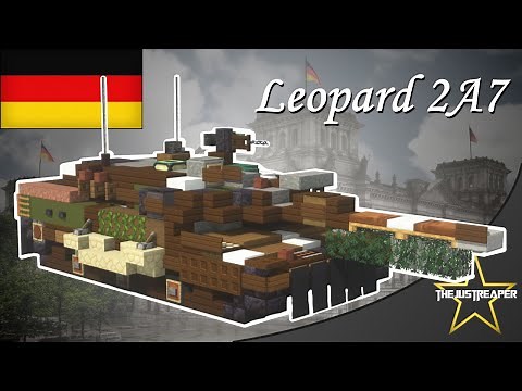 Minecraft Modern Warfare Build Tutorial: Leopard 2A7