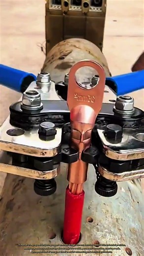 High-Current Industrial Cable Crimping Process