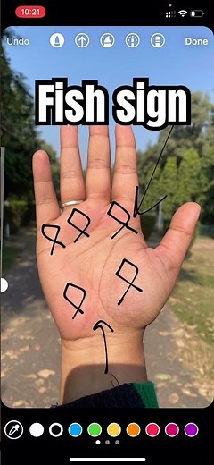 Fish sign on hand pt.2