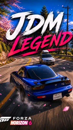 Realistic POV Drift / RX7 FD at mountains / Steering Wheel Gameplay #forzahorizon6 #japan #rotary