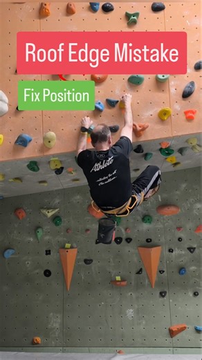 verticalnetwork on Instagram: "Roof edges don’t feel hard because they are powerful. They feel hard because most people fight them in the wrong position. Same music as the Banana Mistake reel. Different problem. Same principle. If roof edges feel chaotic, exhausting or random to you — it’s usually not about pulling harder, it’s about putting your body where it can actually work. Watch the fix. Save it. Try it on your next session. If you want to learn climbing with a clear system — from basic po