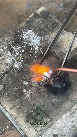 Sizing & Soldering Two Rings Together | Cole P Jewelry #jewelryrepair #gold #shorts