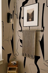 Abstract Contemporary Wallpaper – Grunge Peel & Stick or Non-woven Wall Covering in Custom Colors - Etsy