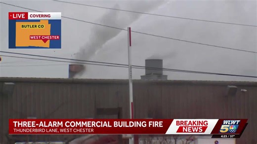Crews respond to 3-alarm fire at West Chester manufacturing facility