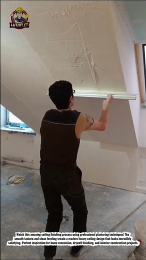 Perfect Ceiling Texture Finish 🔥 | Satisfying Plastering Technique for Modern Homes
