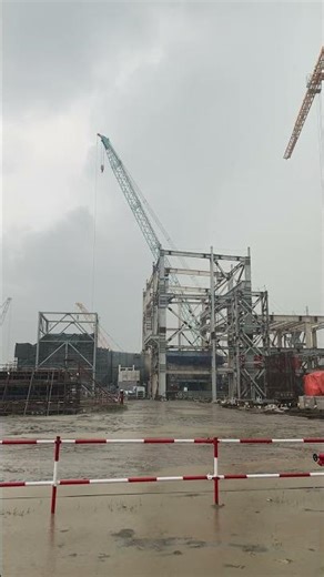 Explore the EPC Construction Power Plant Project SS Steel Structure.#explore #oilandgas #epcprojects