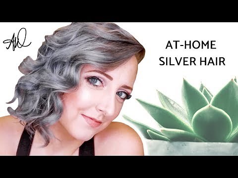 How To Dye Your Hair Silver Grey at Home With Toner!
