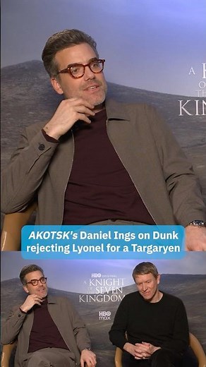 #AKnightOfTheSevenKingdoms star Daniel Ings talks Dunk rejecting Lyonel for a Targaryen.