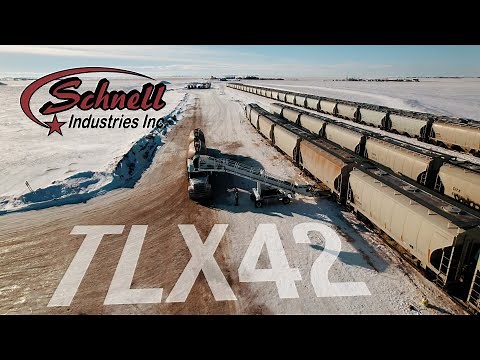 King of the Rail Yard - Schnell Industries TLX42 - Transloading Conveyor