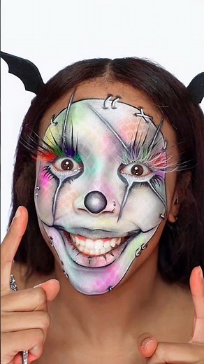 SOFT but SPOOKY! 🤡 Pastel Clown Makeup Tutorial! 🎨