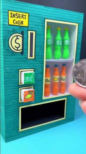 DIY Working Sprite Vending Machine with Paper | Paper Craft Ideas #shorts #papercraft