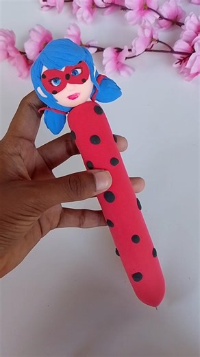 DIY miraculous ladybug pen #shorts #diy