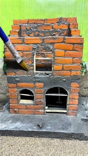 Easy build tiny house: final done #cement #construction #diy #easyhouse #craft