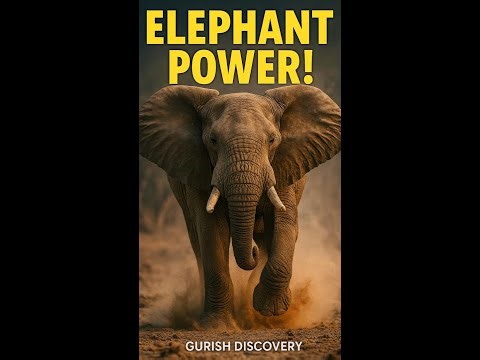 Bull Elephant Charge in Slow Motion 🐘💥 | Raw Power Unleashed | Gurish Discovery