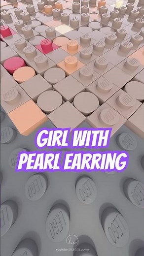 Classic LEGO Mosaic Idea | Girl With Pearl Earring