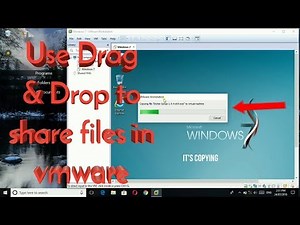 How to transfer files from host to guest OS in vmware
