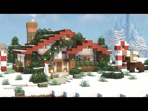[Minecraft] How to Build a Christmas House / Tutorial