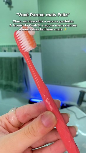 Nova escova de dente Oral-B Iconic para limpeza perfeita