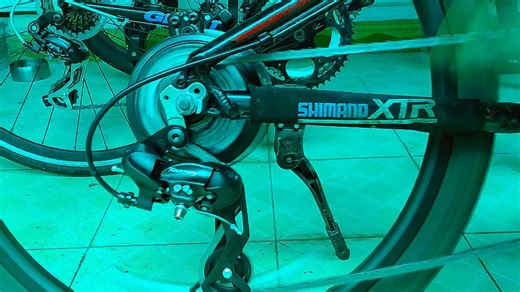 禧玛诺Shimano TX800后拨搭配 KMC X10链条和教授单车8速旋飞的变速效果