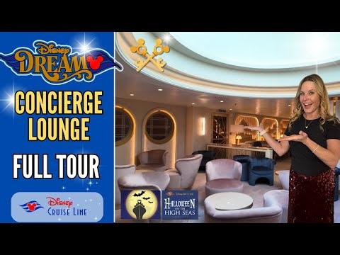 Dream Concierge Lounge Full Tour | Disney Cruise Line | Halloween on the High Seas