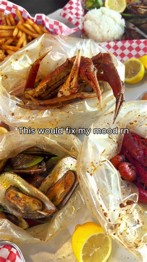 When therapy costs $200 an hour but a seafood boil is way cheaper and tastes better. Fix your mood before it's too late. What seafood fixes your bad days? Drop it below 👇 #KickinKAsian #LunarNewYear #SeafoodBoil #LunarLove