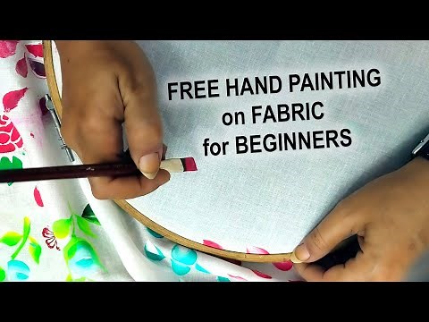 free hand painting on fabric for beginners