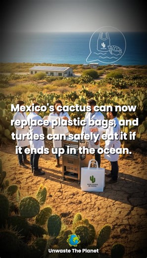 A strange Mexican cactus can now be turned into biodegradable plastic bags. In the dry plains of Zacatecas, Mexico, researchers have developed a biodegradable plastic made entirely from the nopal cactus — a thick, spiny desert plant traditionally used in food and medicine. Using a cold-press method that extracts polysaccharides and mucilage from the cactus leaves, scientists have created a plastic that decomposes naturally within 30 days. Unlike bioplastics made from corn or starch, cactus-based