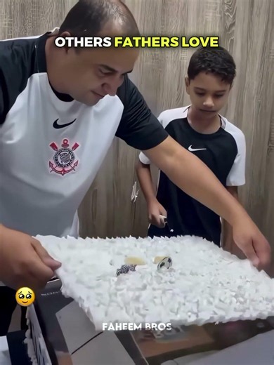 Other fathers love vs this father 🥹💝 #respect #fatherlove #kindness #viralvideo