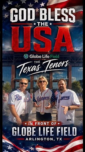 The Texas Tenors: God Bless the USA‪@Rangers‬ ttt #agt #rangers @The‪@TheLeeGreenwood‬
