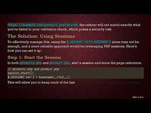 How to Secure Your Ajax-PHP Connection with HTTP_REFERER and Sessions
