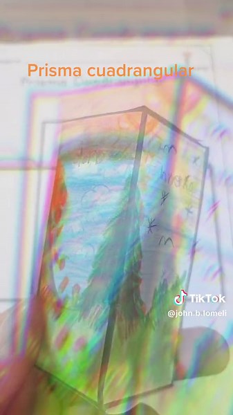 Dibujo de las Estaciones del Año en un Prisma Cuadrangular