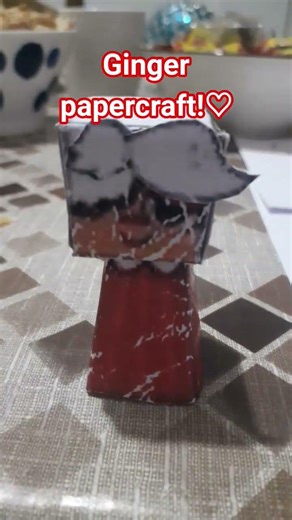 Ginger papercraft😃#dandysworld#papercraft#ginger